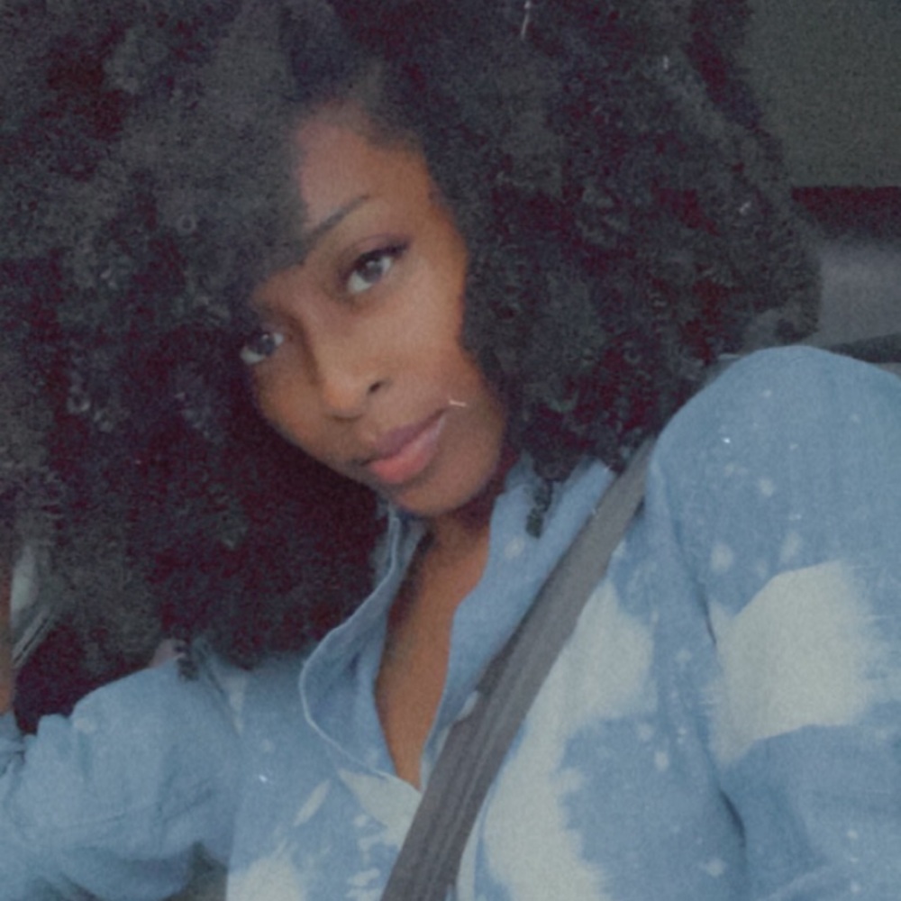 Blue and white button up